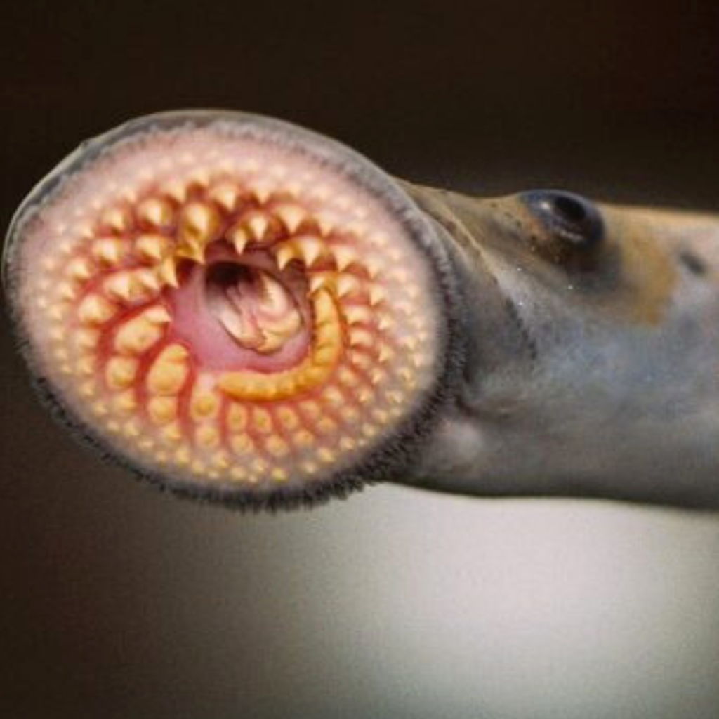 Lampreia (Sea Lamprey) 3 sea lamprey mouth
